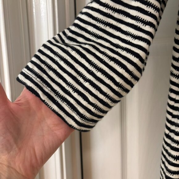 Gudrun Sjoden Organic Cotton Striped Tunic Dress, Black/Cream XL - Picture 6 of 7